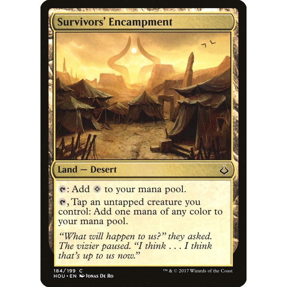Image for Survivors' Encampment (184) (HOU) - Magic: The Gathering