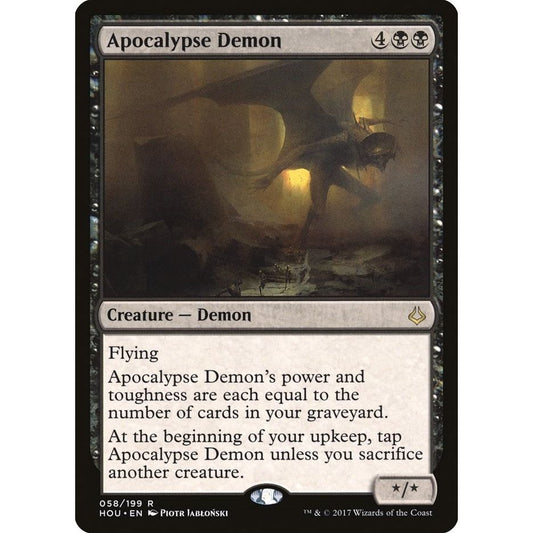 Image for Apocalypse Demon (58) (HOU) - Magic: The Gathering
