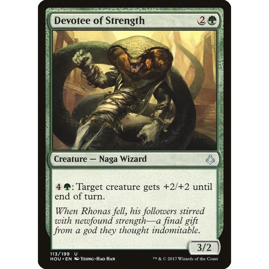 Image for Devotee of Strength (113) (HOU) - Magic: The Gathering