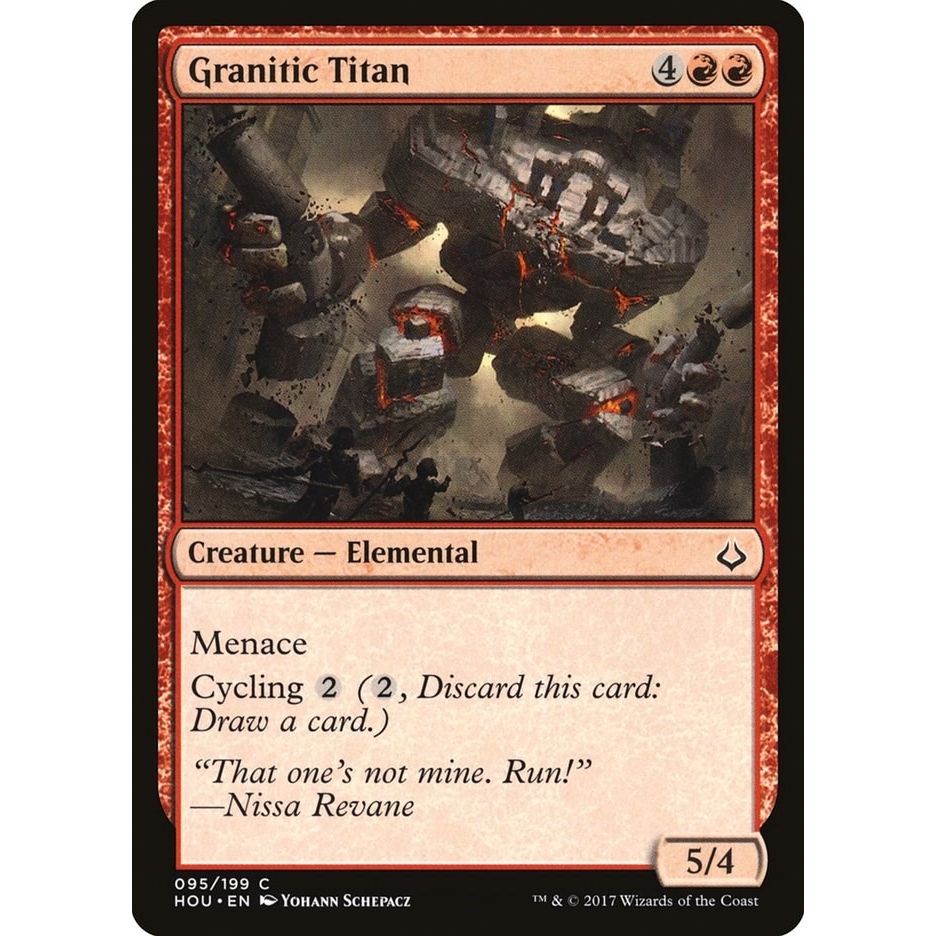 Image for Granitic Titan (95) (HOU) - Magic: The Gathering