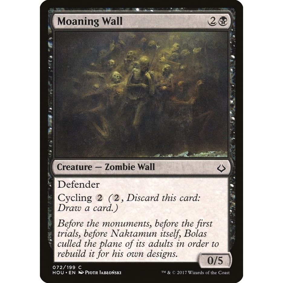 Image for Moaning Wall (72) (HOU) - Magic: The Gathering