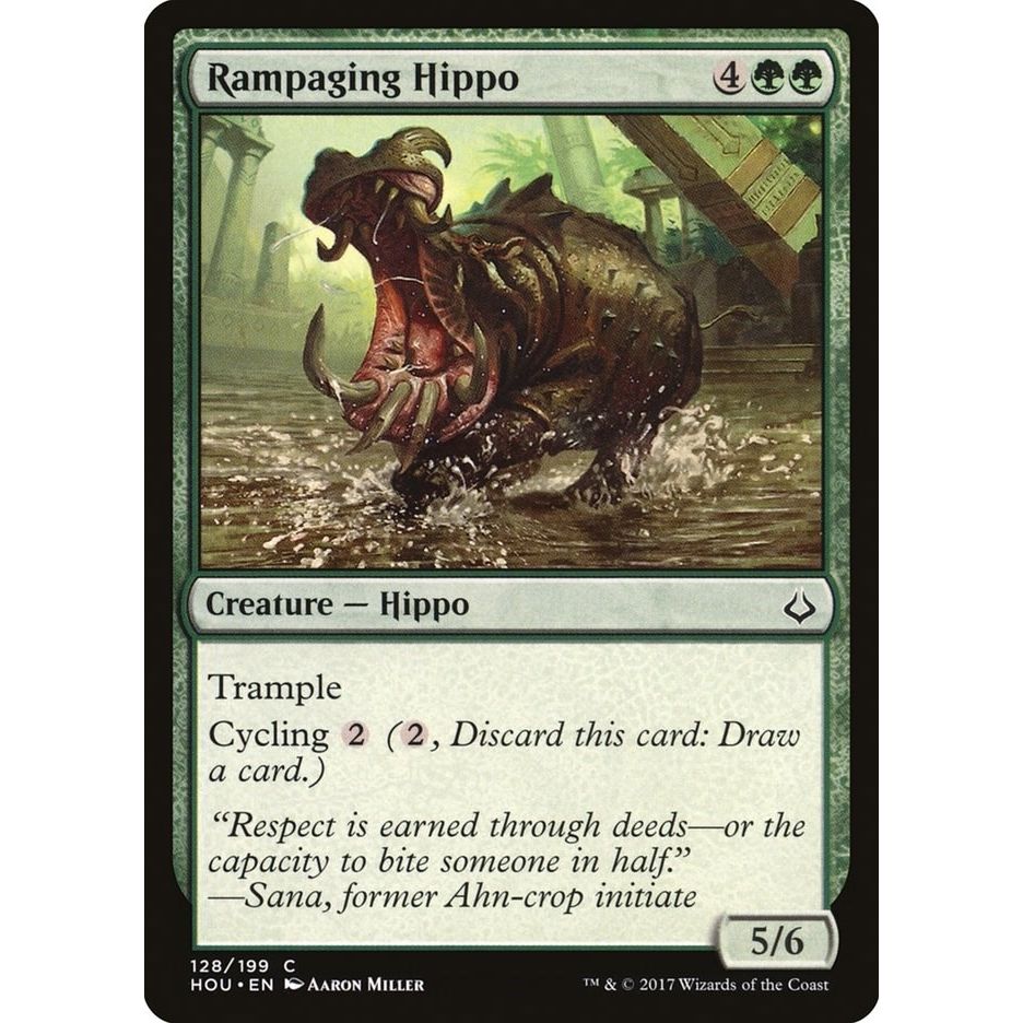 Image for Rampaging Hippo (128) (HOU) - Magic: The Gathering