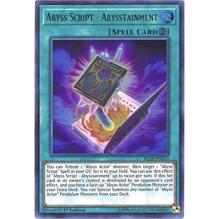 Image for Abyss Script - Abysstainment (BLLR-EN013) (BLLR) - YuGiOh