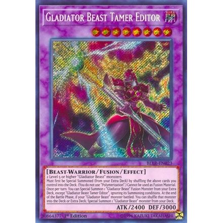 Image for Gladiator Beast Tamer Editor (BLLR-EN023) (BLLR) - YuGiOh
