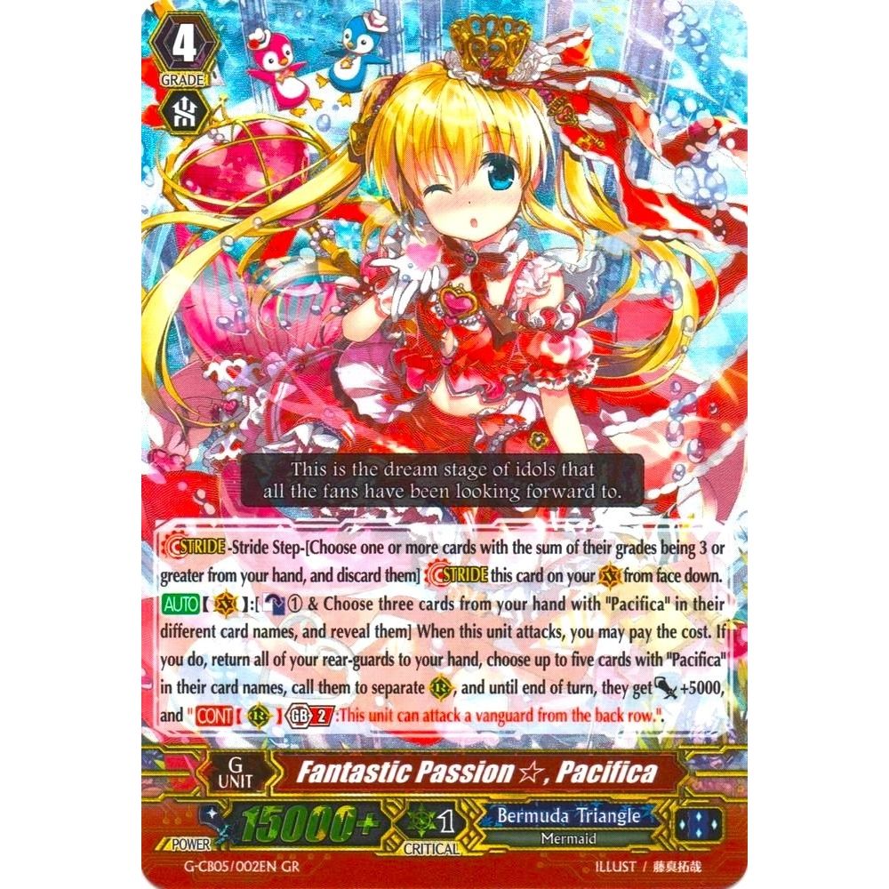 Image for Fantastic Passion, Pacifica (G-CB05/002EN) (G-CB05) - Cardfight Vanguard