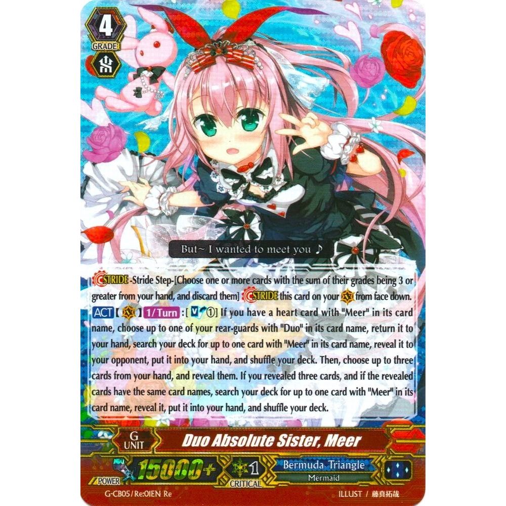 Image for Duo Absolute Sister, Meer (G-CB05/Re:01EN) (G-CB05) - Cardfight Vanguard