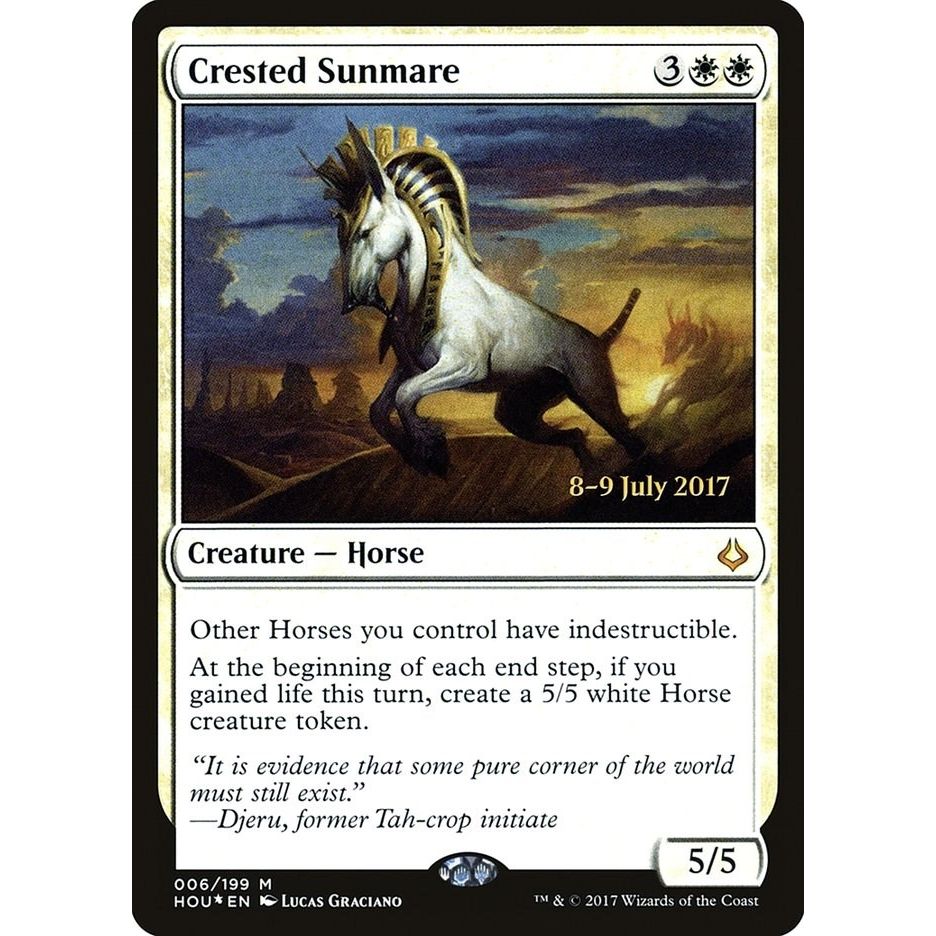 Image for Crested Sunmare (6) (PRE) - Magic: The Gathering