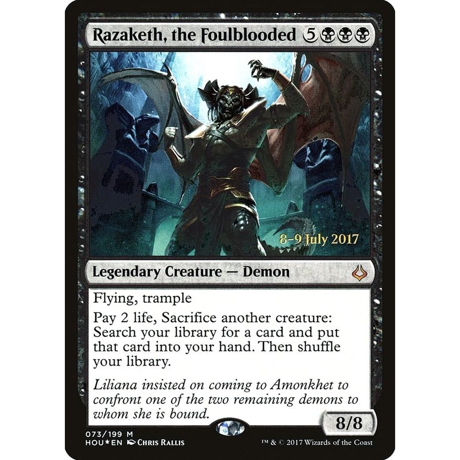 Image for Razaketh, the Foulblooded (73) (PRE) - Magic: The Gathering