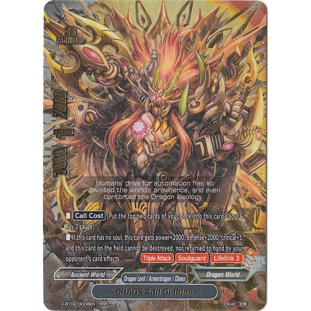 Image for CHAOS Adil Diablos (X-BT02/0008EN) (X-BT02) - Future Card BuddyFight