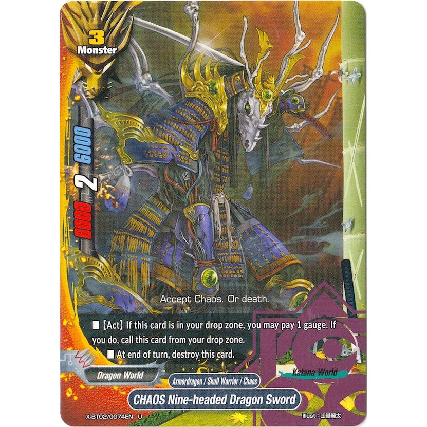 Image for CHAOS Nine-headed Dragon Sword (X-BT02/0074EN) (X-BT02) - Future Card BuddyFight