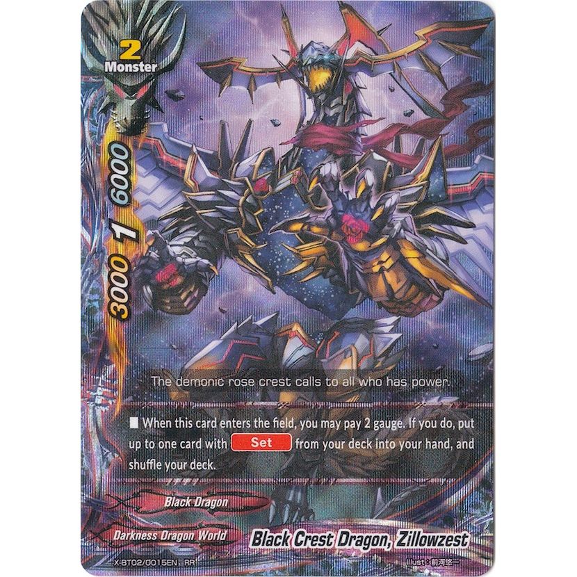 Image for Black Crest Dragon, Zillowzest (X-BT02/0015EN) (X-BT02) - Future Card BuddyFight