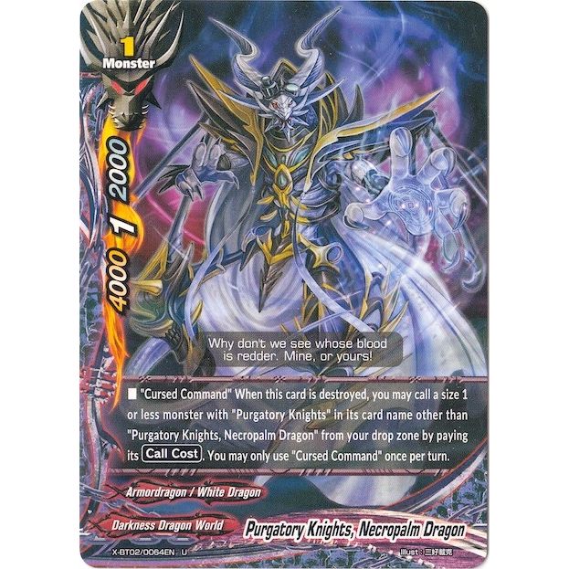 Image for Purgatory Knights, Necropalm Dragon (X-BT02/0064EN) (X-BT02) - Future Card BuddyFight