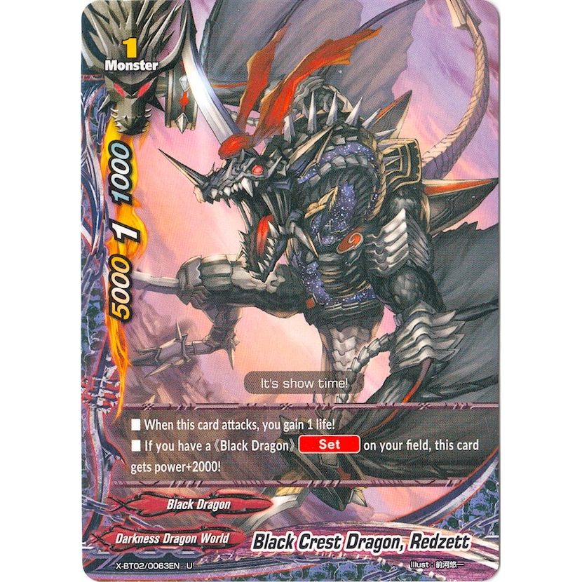 Image for Black Crest Dragon, Redzett (X-BT02/0063EN) (X-BT02) - Future Card BuddyFight