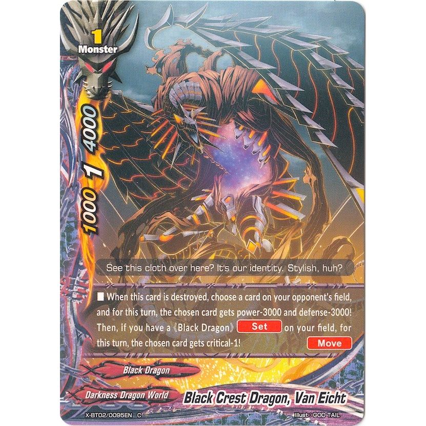 Image for Black Crest Dragon, Van Eicht (X-BT02/0095EN) (X-BT02) - Future Card BuddyFight