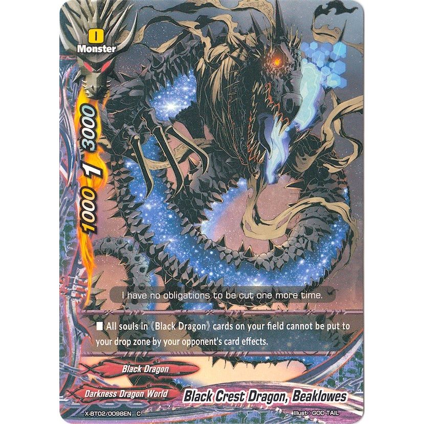 Image for Black Crest Dragon, Beaklowes (X-BT02/0098EN) (X-BT02) - Future Card BuddyFight