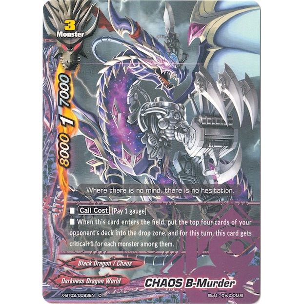 Image for CHAOS B-Murder (X-BT02/0093EN) (X-BT02) - Future Card BuddyFight