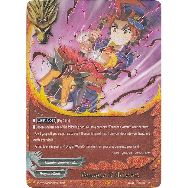 Image for Thunder X Attract (X-BT02/0002EN) (X-BT02) - Future Card BuddyFight