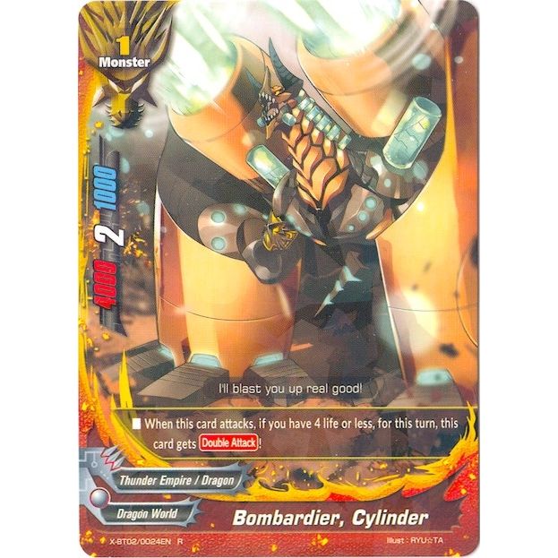 Image for Bombardier, Cylinder (X-BT02/0024EN) (X-BT02) - Future Card BuddyFight