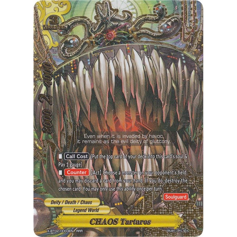 Image for CHAOS Tartaros (X-BT02/0003EN) (X-BT02) - Future Card BuddyFight