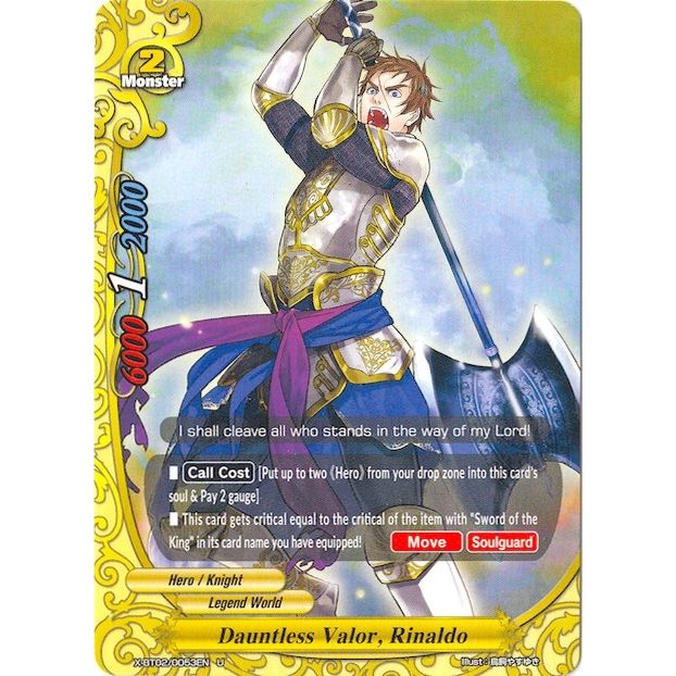 Image for Dauntless Valor, Rinaldo (X-BT02/0053EN) (X-BT02) - Future Card BuddyFight