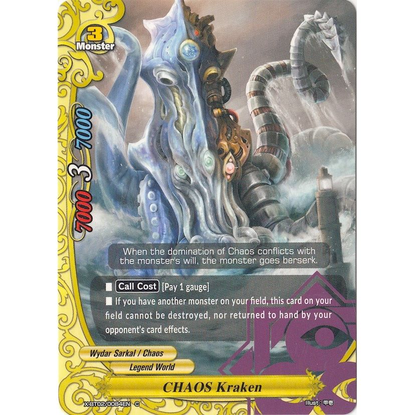 Image for CHAOS Kraken (X-BT02/0084EN) (X-BT02) - Future Card BuddyFight