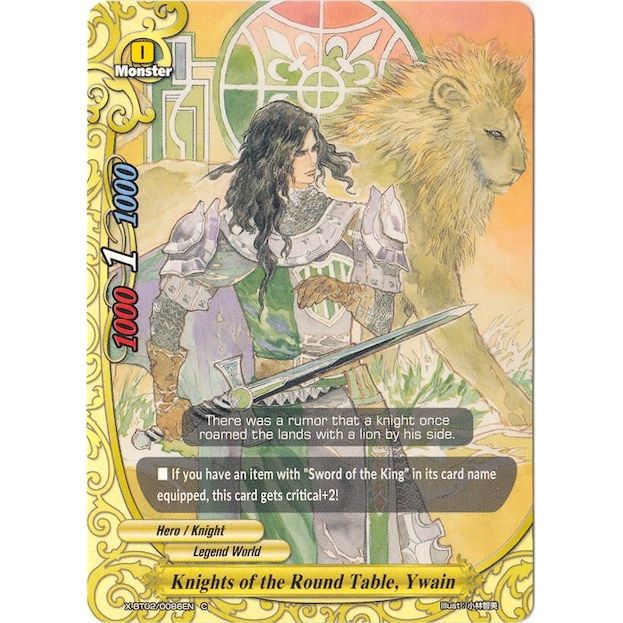 Image for Knights of the Round Table, Ywain (X-BT02/0086EN) (X-BT02) - Future Card BuddyFight