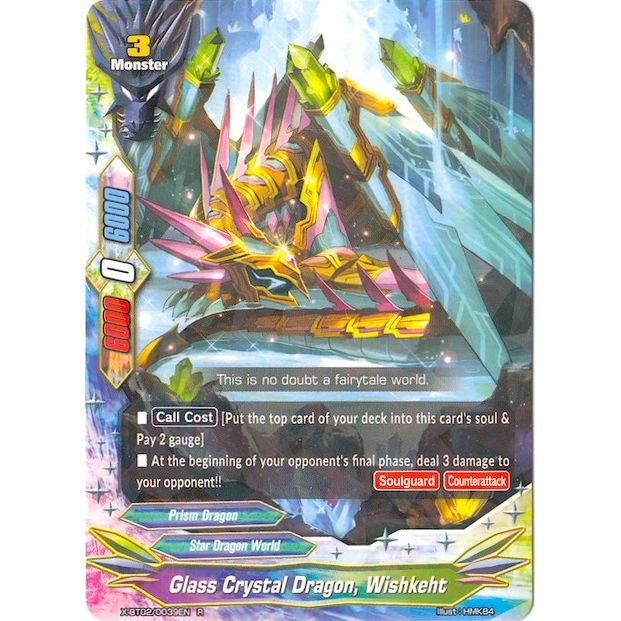 Image for Glass Crystal Dragon, Wishkeht (X-BT02/0039EN) (X-BT02) - Future Card BuddyFight