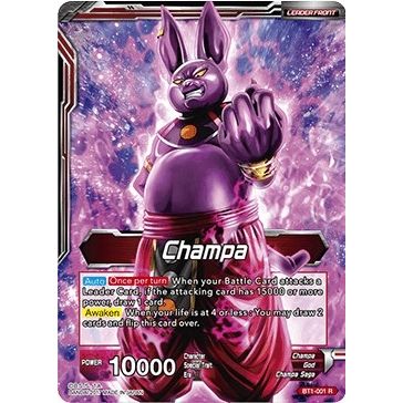 Image for Champa // God of Destruction Champa (BT1-001) (DBS-B01) - Dragon Ball Super: Masters