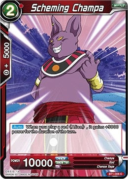 Image for Scheming Champa (BT1-006) (DBS-B01) - Dragon Ball Super: Masters
