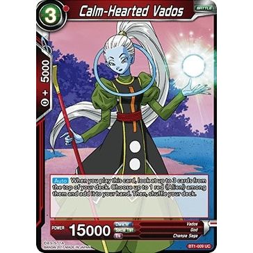 Image for Calm-Hearted Vados (BT1-009) (DBS-B01) - Dragon Ball Super: Masters
