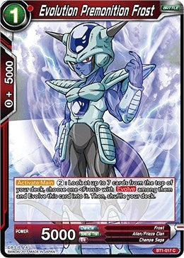 Image for Evolution Premonition Frost (BT1-017) (DBS-B01) - Dragon Ball Super: Masters