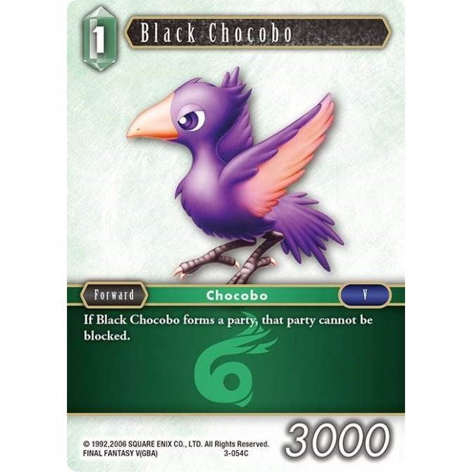Image for Black Chocobo (3-054C) (OP3) - Final Fantasy TCG