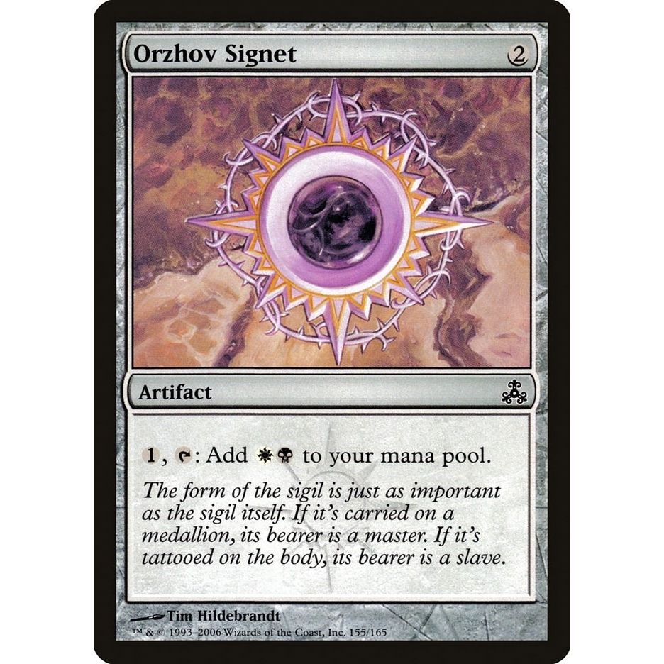 Image for Orzhov Signet (155) (GPT) - Magic: The Gathering
