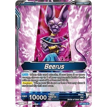 Image for Beerus // Beerus, God of Destruction (BT1-029) (DBS-B01) - Dragon Ball Super: Masters