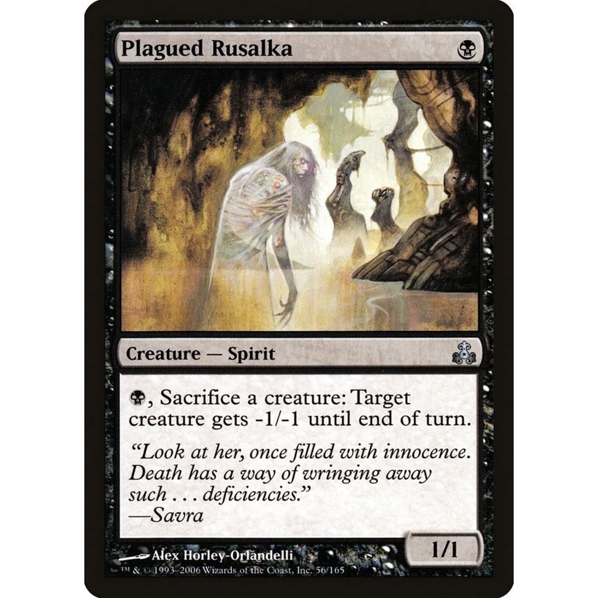Image for Plagued Rusalka (56) (GPT) - Magic: The Gathering