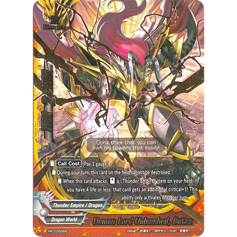 Image for Demon Lord Unleashed, Batzz (PR/0255EN) (PR) - Future Card BuddyFight