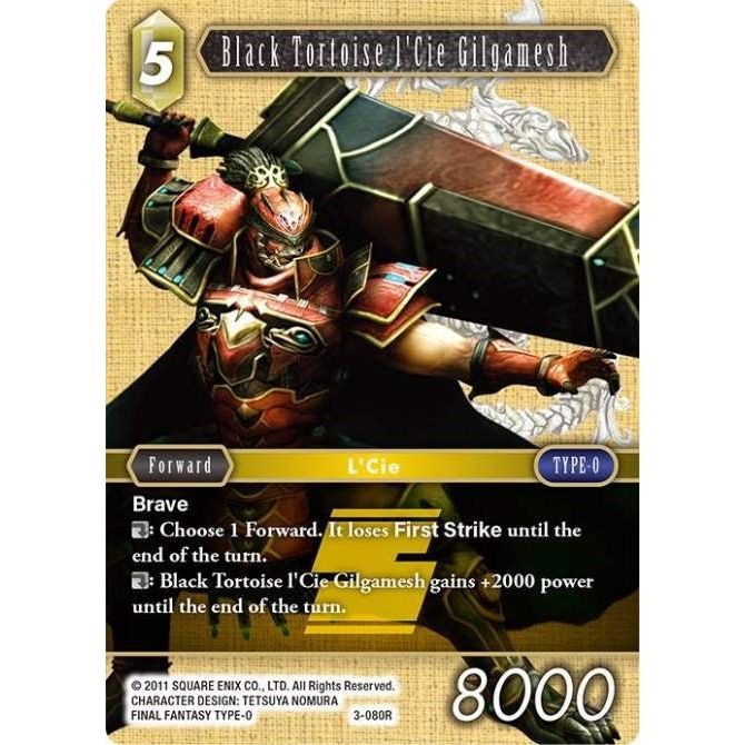 Image for Black Tortoise l'Cie Gilgamesh (3-080R) (OP3) - Final Fantasy TCG
