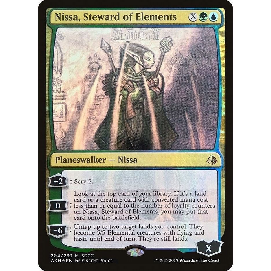 Image for Nissa, Steward of Elements (SDCC 2017 Exclusive) (204) (MEDIA) - Magic: The Gathering