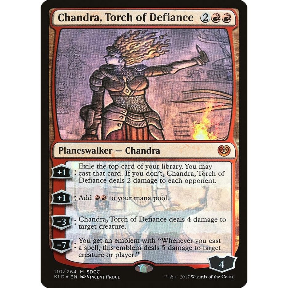 Image for Chandra, Torch of Defiance (SDCC 2017 Exclusive) (110) (MEDIA) - Magic: The Gathering