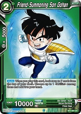 Image for Friend-Summoning Son Gohan (BT1-061) (DBS-B01) - Dragon Ball Super: Masters