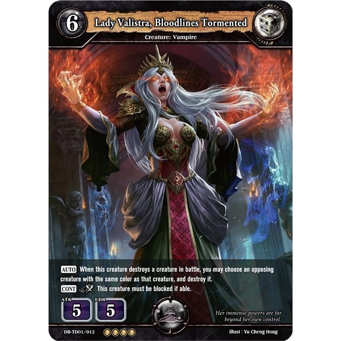 Image for Lady Valistra, Bloodlines Tormented (DB-TD01/012) (TD01) - Dragoborne