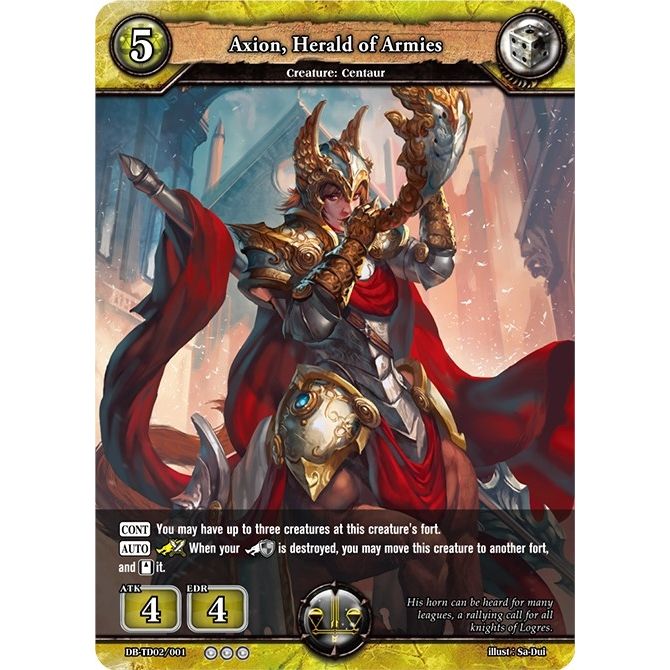 Image for Axion, Herald of Armies (DB-TD02/001) (TD02) - Dragoborne
