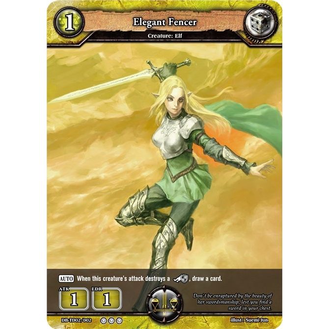Image for Elegant Fencer (DB-TD02/002) (TD02) - Dragoborne