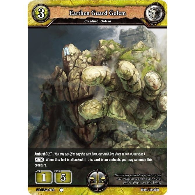 Image for Earthen Guard Golem (DB-TD02/003) (TD02) - Dragoborne