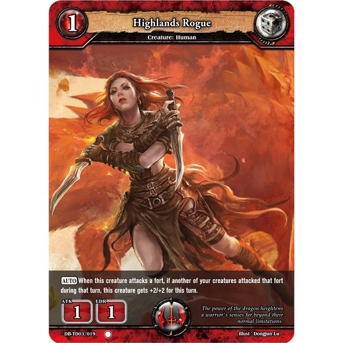 Image for Highlands Rogue (DB-TD03/019) (TD03) - Dragoborne