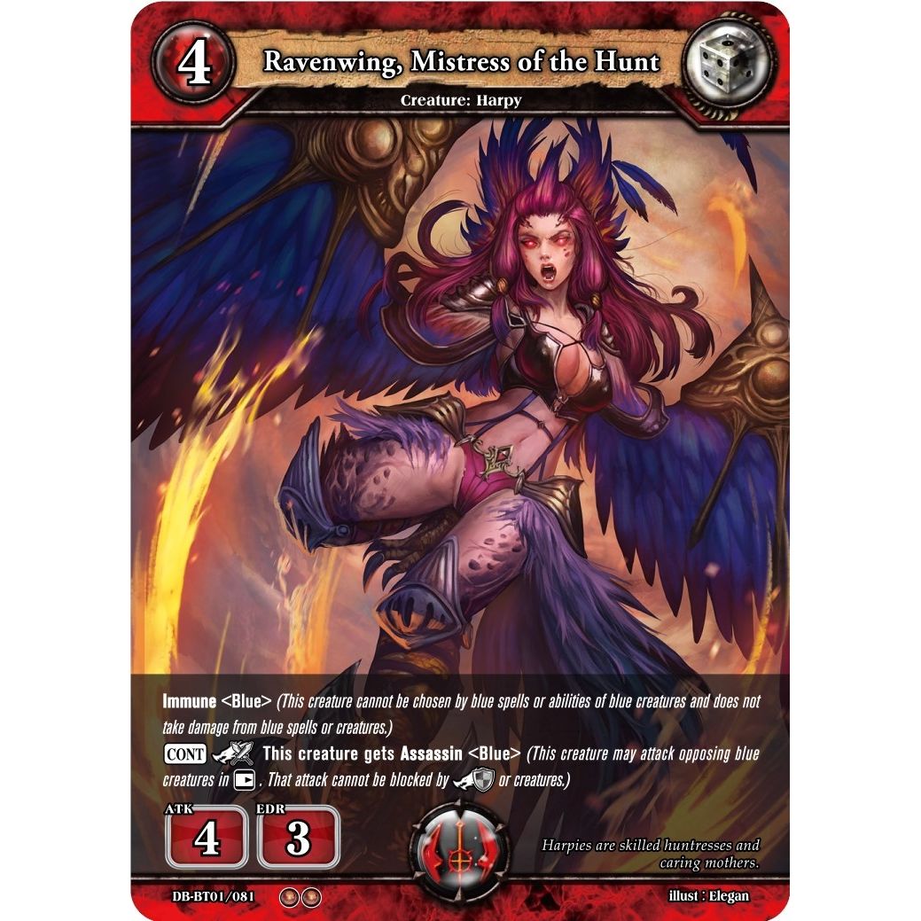 Image for Ravenwing, Mistress of the Hunt (DB-BT01/081) (BP01) - Dragoborne