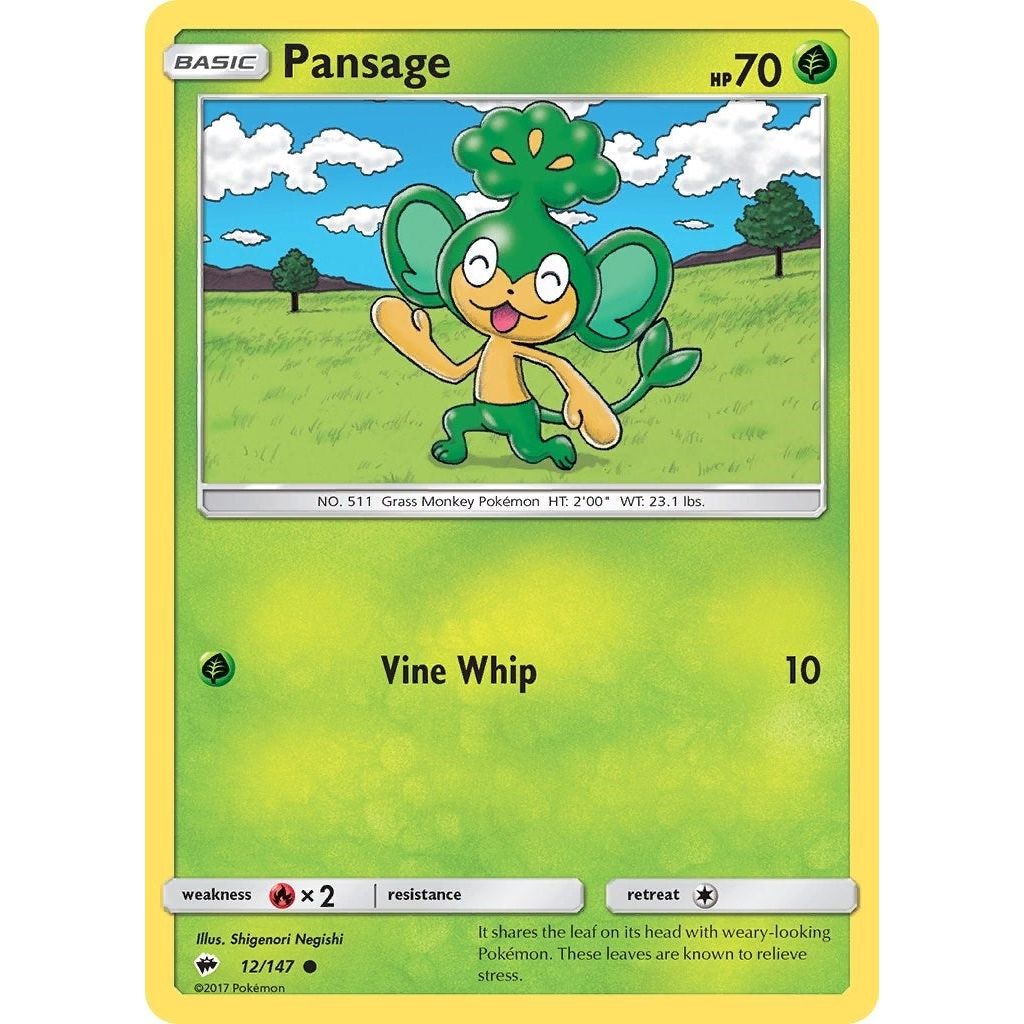 Image for Pansage (12/147) (SM03) - Pokemon