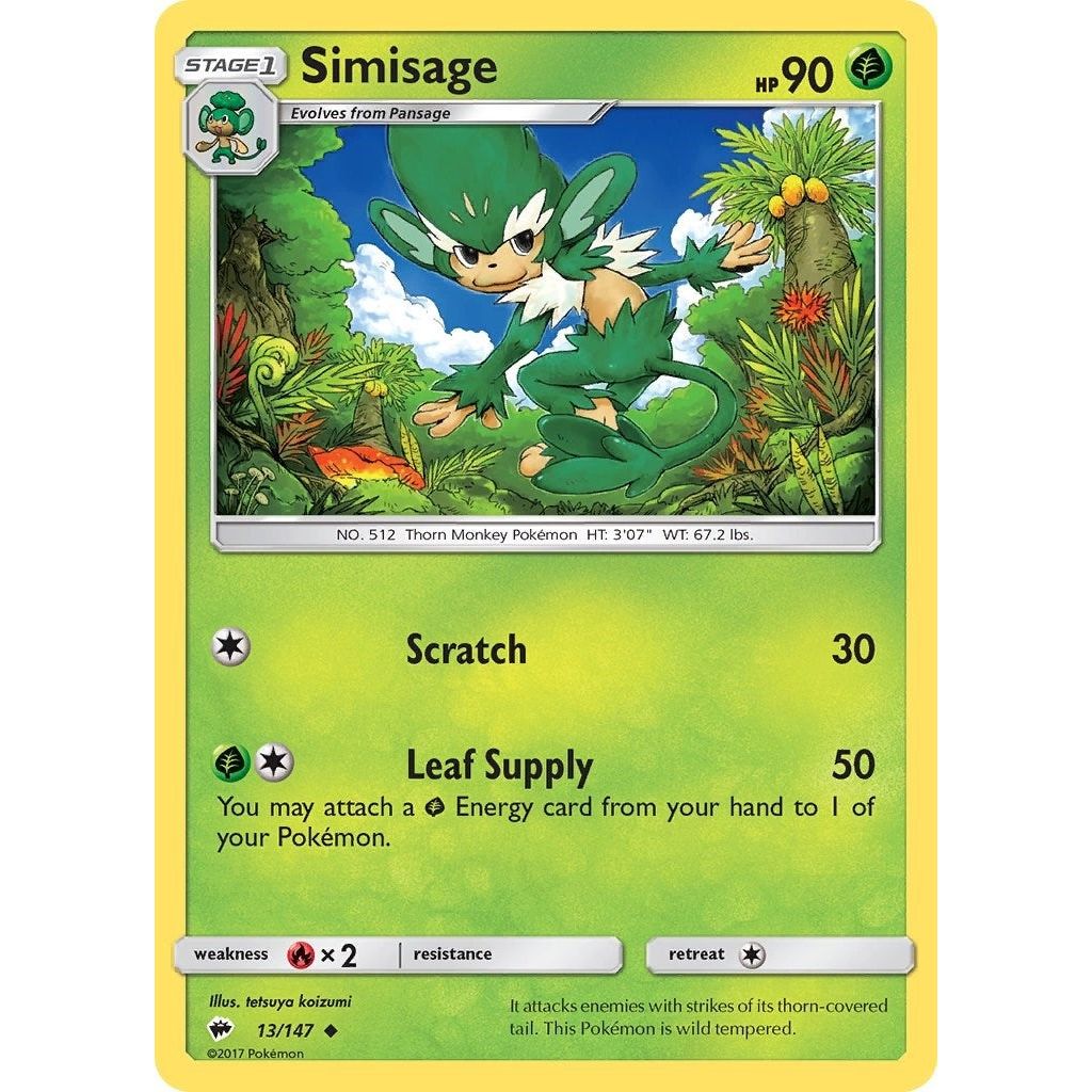 Image for Simisage (13/147) (SM03) - Pokemon