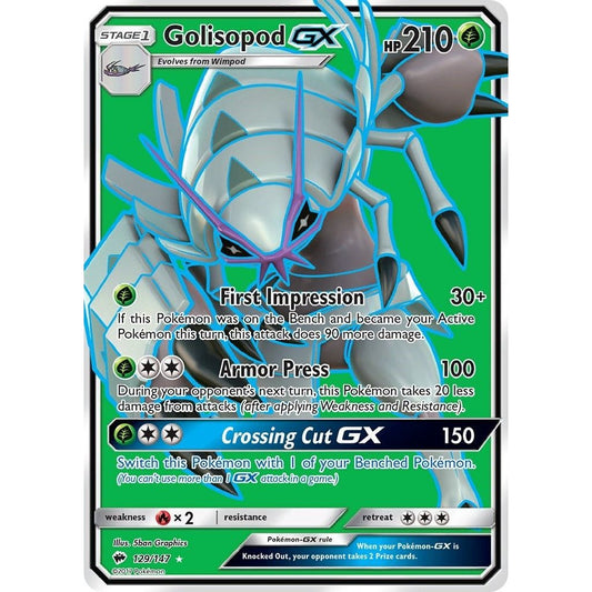 Image for Golisopod GX (Full Art) (129/147) (SM03) - Pokemon
