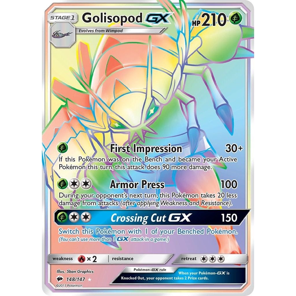 Image for Golisopod GX (Secret) (148/147) (SM03) - Pokemon